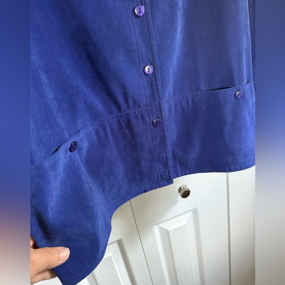 113. Alia Suede Like Blazer 22W Royal Blue - Picture 3 of 6